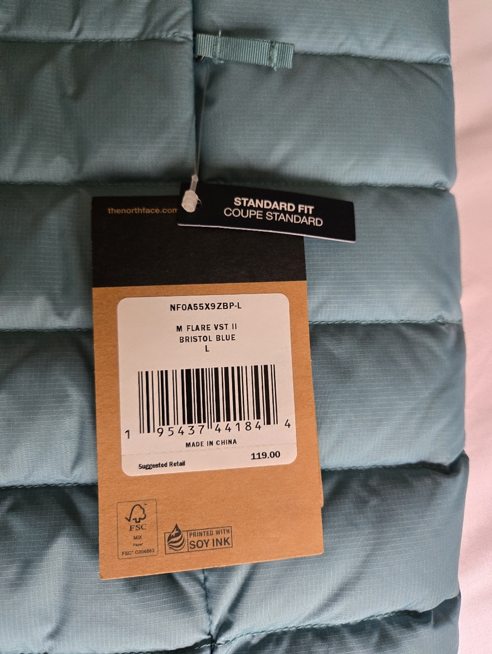 The North Face Aqua Quilted Down Vest - Picture 4 of 6